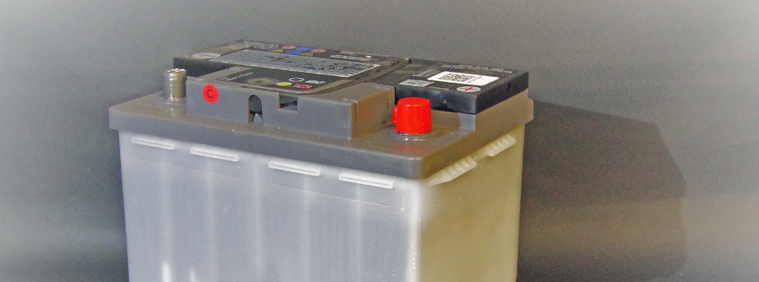 Close-up of a car battery